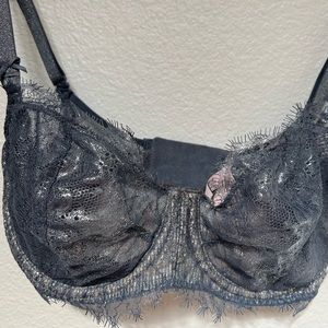 Sexy Shimmery Blue Victoria’s Secret Dream Angels Pushup without padding bra